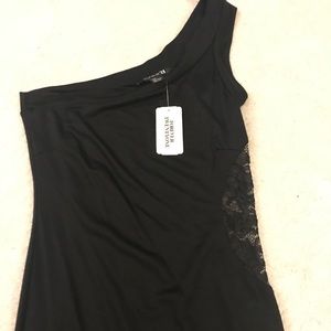 Forever 21 black dress lace waist size small